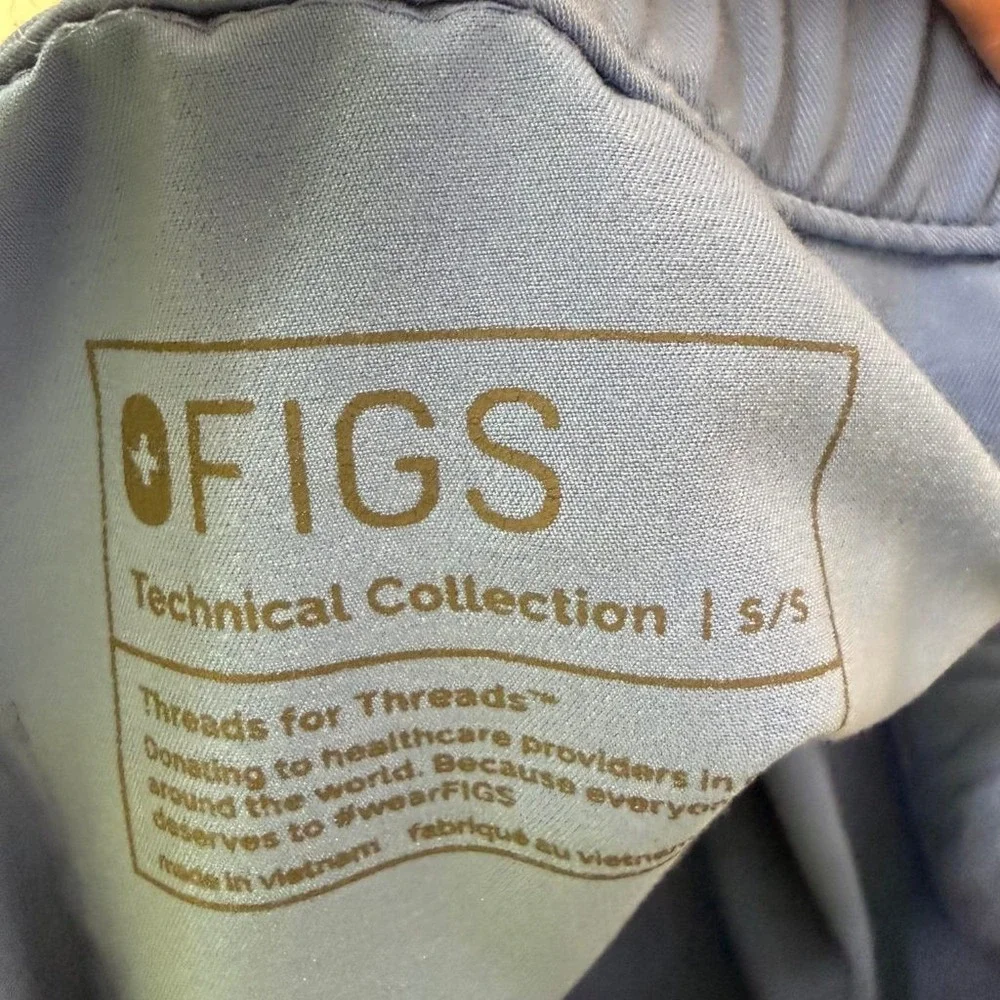 FIGS Technical Collection Mens Small Cargo Scrub Pants Drawstring Lot of 2